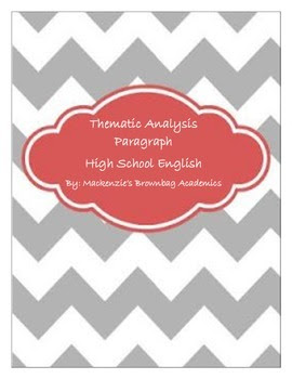 Thematic Analysis Paragraph Lesson Plan