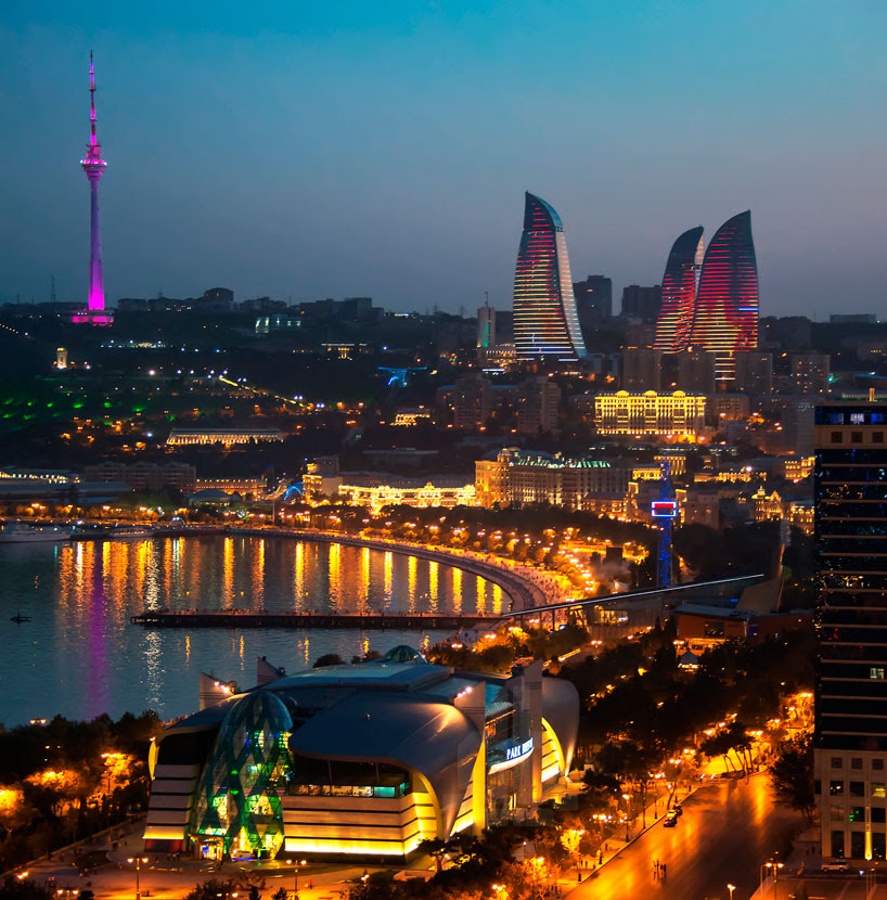 HOK baku flame towers designboom