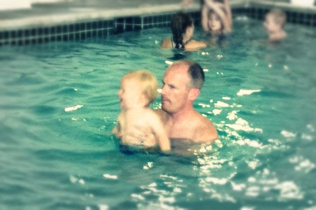D and J swim