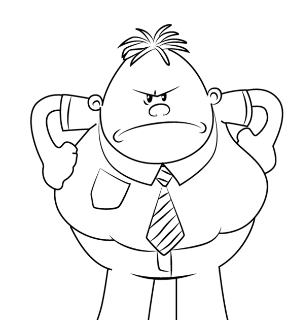 Captain Underpants Comic Coloring Pages - Coloring wall