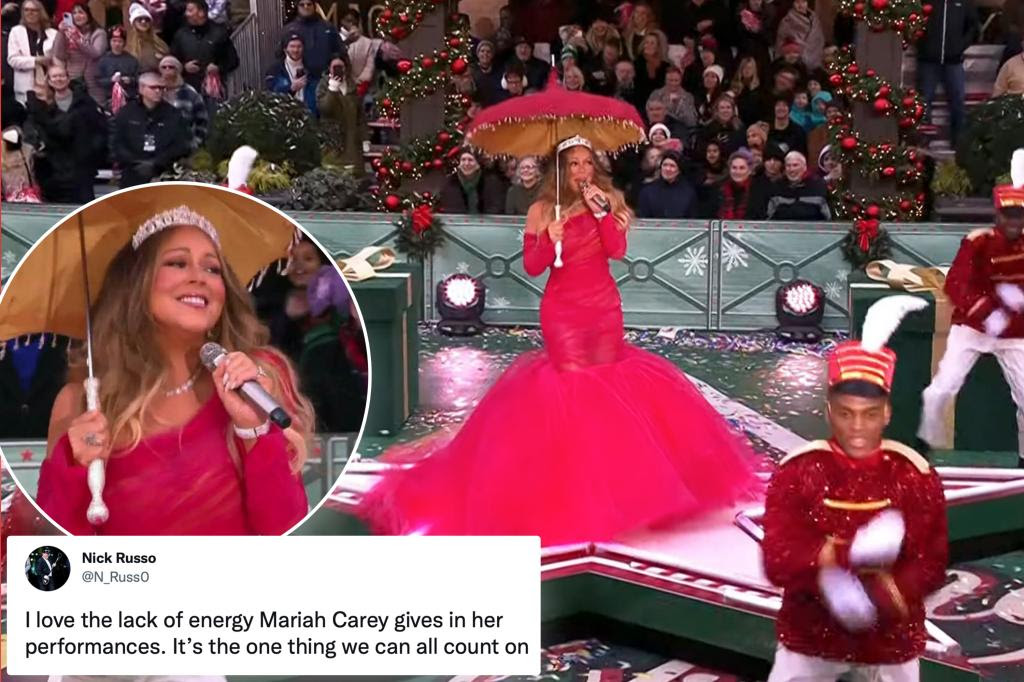 Internet doesn't hold back after Mariah Carey's Thanksgiving Day Parade performance