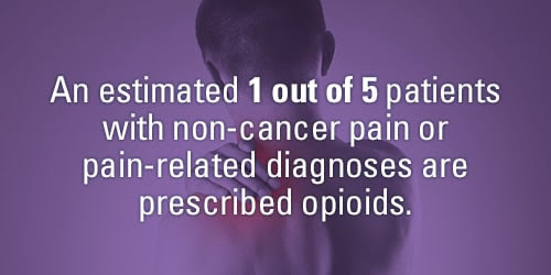 As estimated 1 out of 5 patients with non-cancer pain or pain-related diagnoses are prescribed opioids.