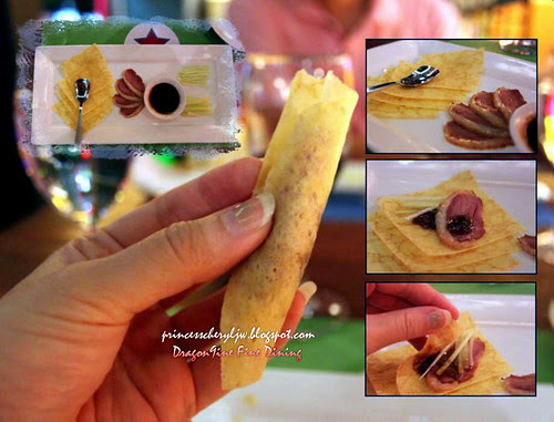Dragon9ine smoked duck breast with mongolian sauce