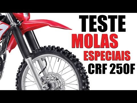Suspensão dianteira CRF 250F: instalação de molas reforçadas