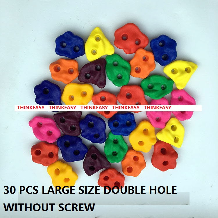 16 To 32 PCS / SET Plastic Children Rock Climbing Wall Rock Stones Kids