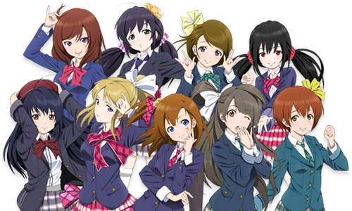Group Of Anime Girls Png