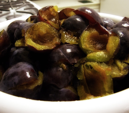 Ripped up plums