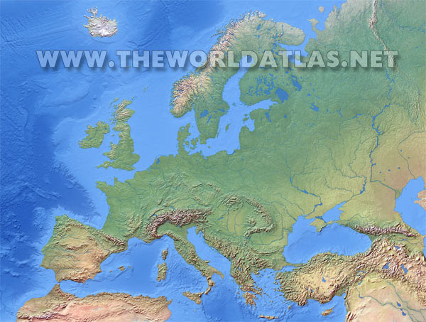 atlas mountains on world map