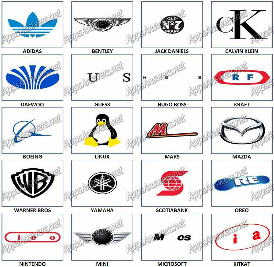 Logo Quiz Guess The Brand Answers Level 2