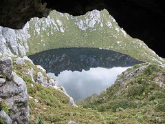 From cave towards Square Lake From cave towards Square Lake