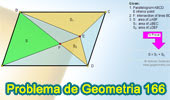 Problema de Geometría 166 (ESL): Paralelogramo, Punto Interior, Diagonal Triangulo, Área.