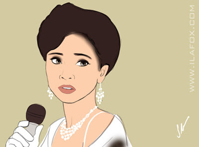 Retrato realista, Sheren Tang, Tenho um encontro com a primavera, ilustração by ila fox