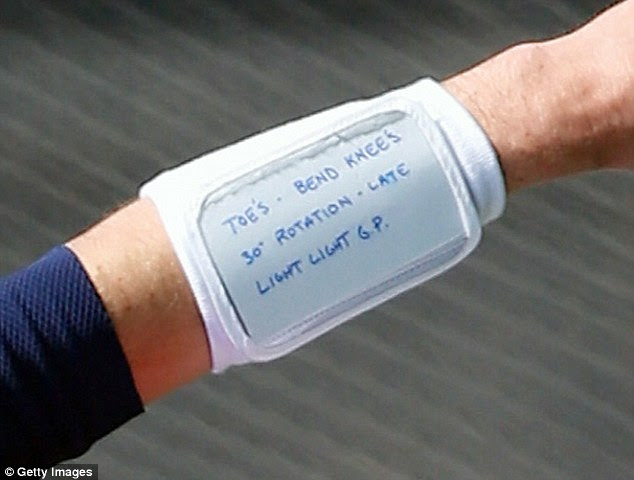 Tom Brady shows off terrible grammar in wristband notes Daily Mail Online Tom Brady shows off terrible grammar in wristband notes Daily Mail Online
