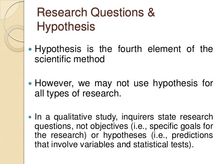 hypothesis in term paper