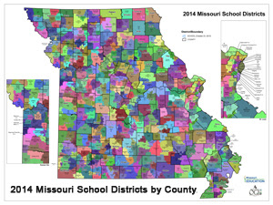 Missouri School District Map | Time Zones Map World