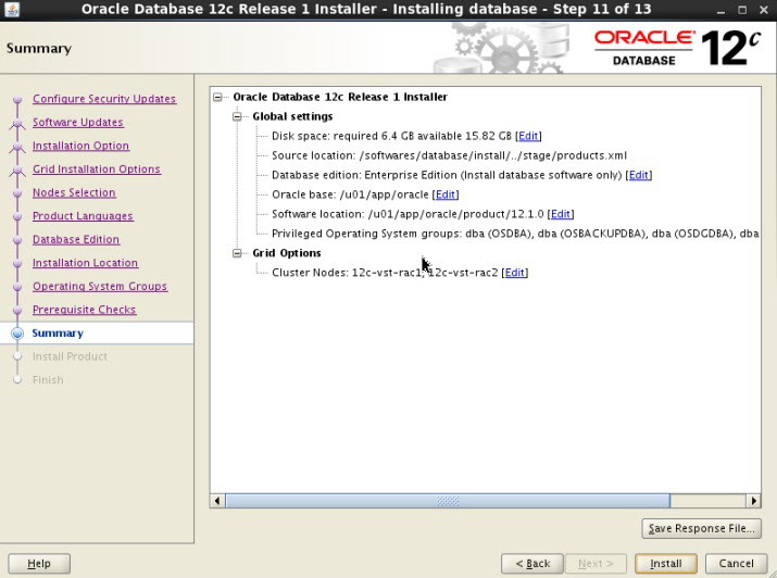 Oracle 12c RAC Install