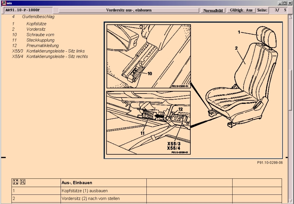 Schaltplan Mercedes W203
