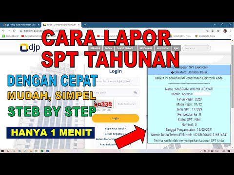 Cara Melaporkan Spt Tahunan Online 2019 Seputar Laporan