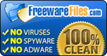 100% Clean - Tested by FreewareFiles.com