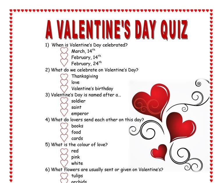 Quiz Riddle Valentine S Day Riddle Quiz