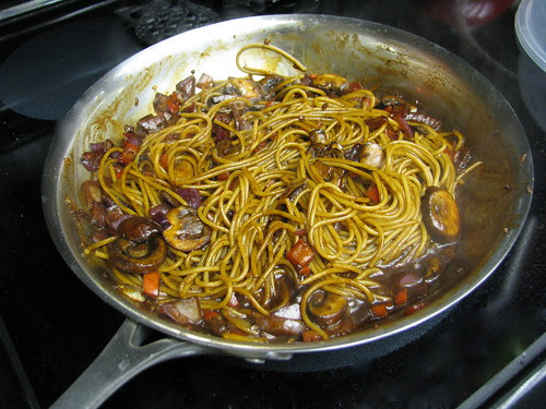 pasta in to get saucy