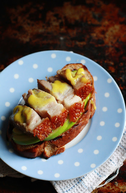 Roast Pork, Apple & Mustard Mayo Sandwich