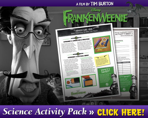 Download Frankenweenie Science Activity Pack 
