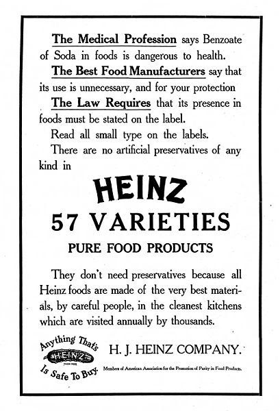 There really were 57 varieties of Heinz products!