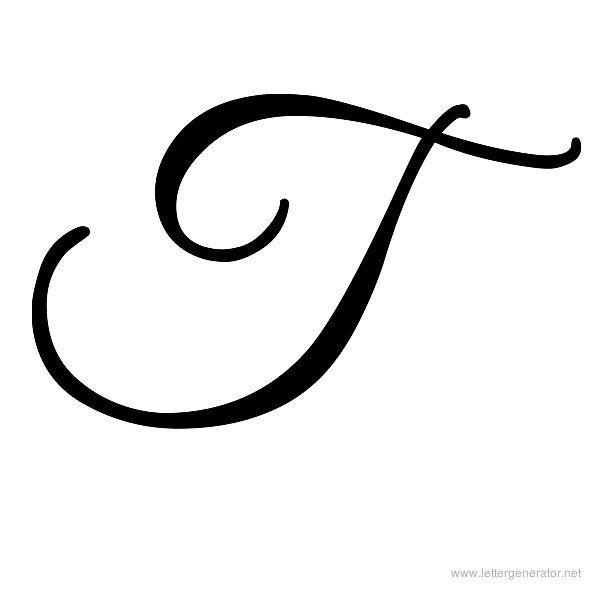 Capital Letter T In Cursive Writing | Lissimore Photography