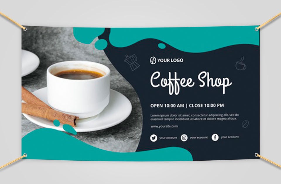Contoh Desain Spanduk Warkop Banner Warung Kopi