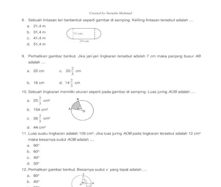 Latihan Soal Pas Genap Matematika Peminatan Kelas Xi.doc - Ruang Siswa