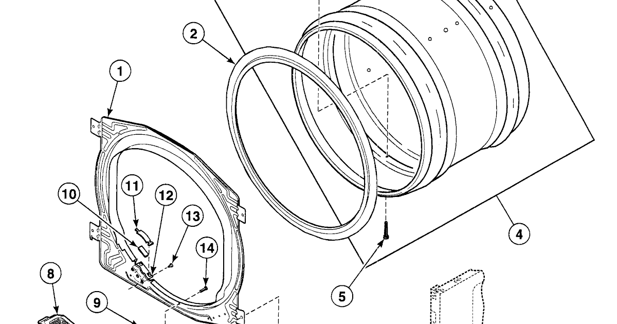 27 Speed Queen Dryer Parts Diagram