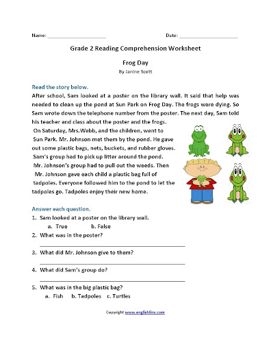 Grade 3 Reading Comprehension Pdf Muliple Choice : 3rd Grade Reading
