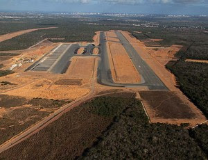 Construção do Aeroporto de São Gonçalo caminha a passos lentos (Foto: Canindé Soares/Cedida) Construção do Aeroporto de São Gonçalo caminha a passos lentos (Foto: Canindé Soares/Cedida)