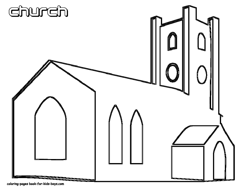 Printable Coloring Page For Church - 241+ SVG Design FIle