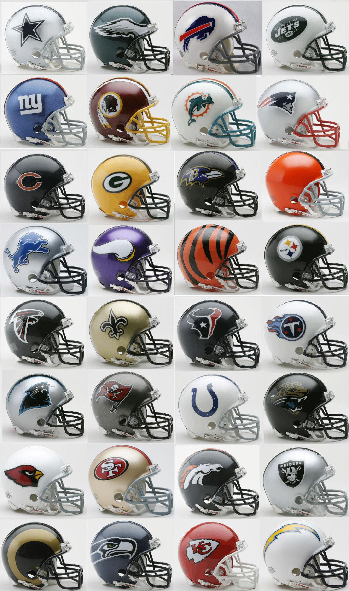 Mini Football Helmet 32 Nfl Teams Complete Set Riddell Mini Football Helmet 32 Nfl Teams Complete Set Riddell