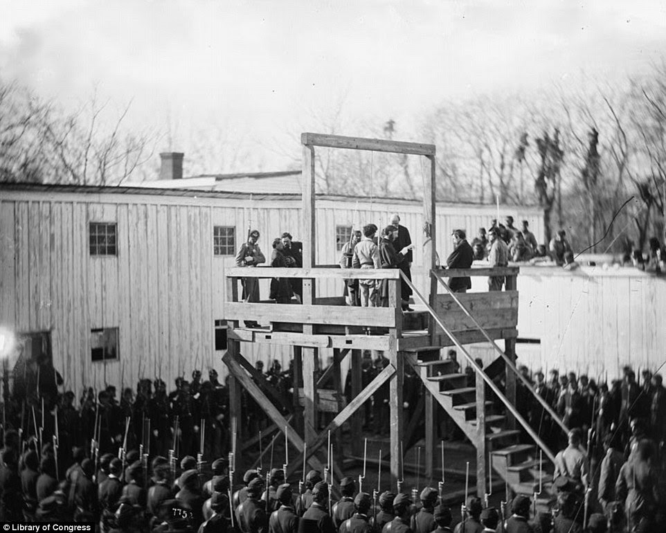 He was hung in front of the crowd of 250 spectators for cruelty towards prisoners-of-war bringing to an end a dark period in America's history