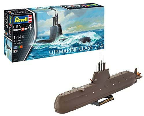 Revell 1/144 Submarine Class 214 (05153) Instruction Manual, Color Guide & Paint Conversion Chart