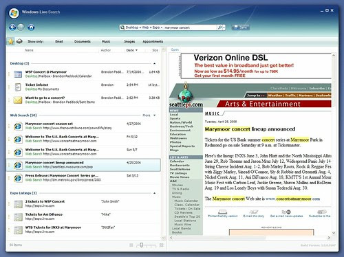 Windows Live Search Desktop