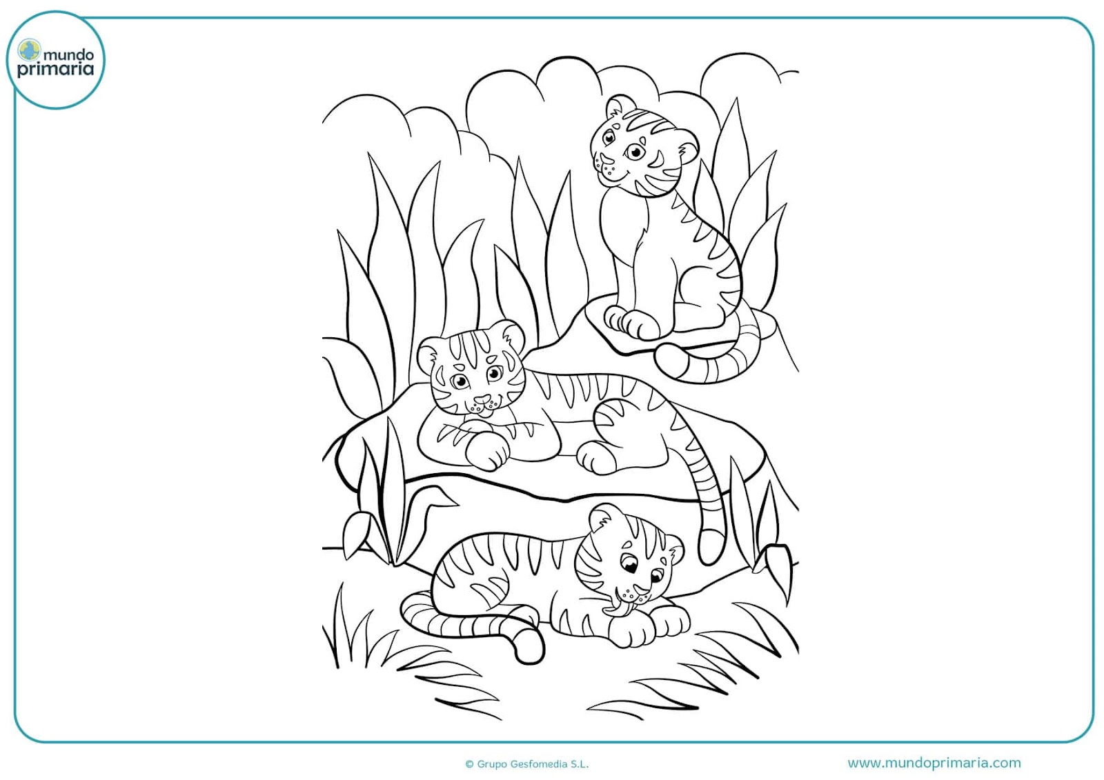 Dibujos Para Colorear De Varios Animales Juntos