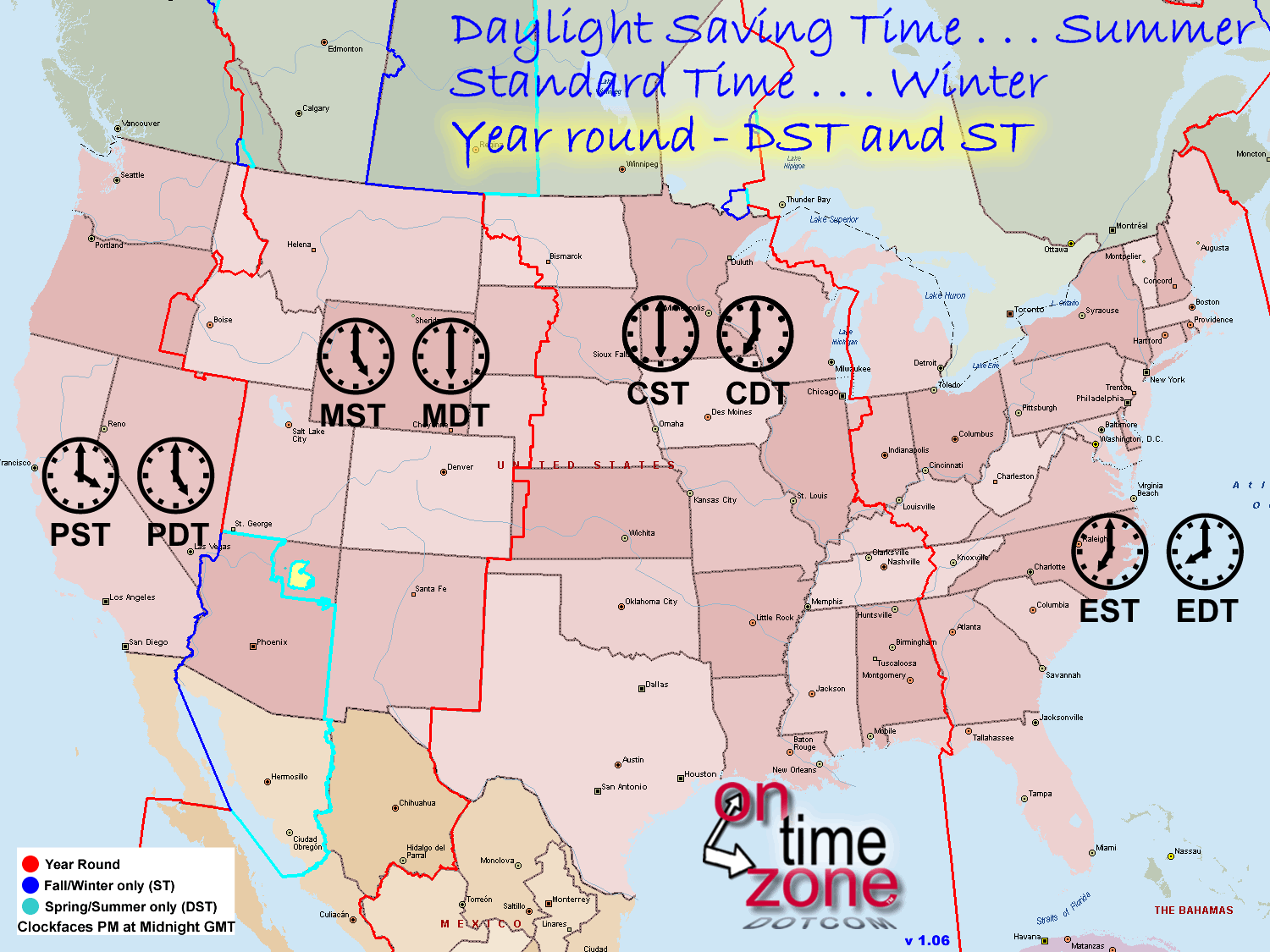 Us Time Zone Guide