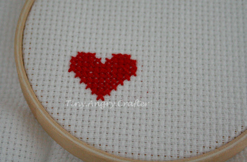 cross-stitch heart