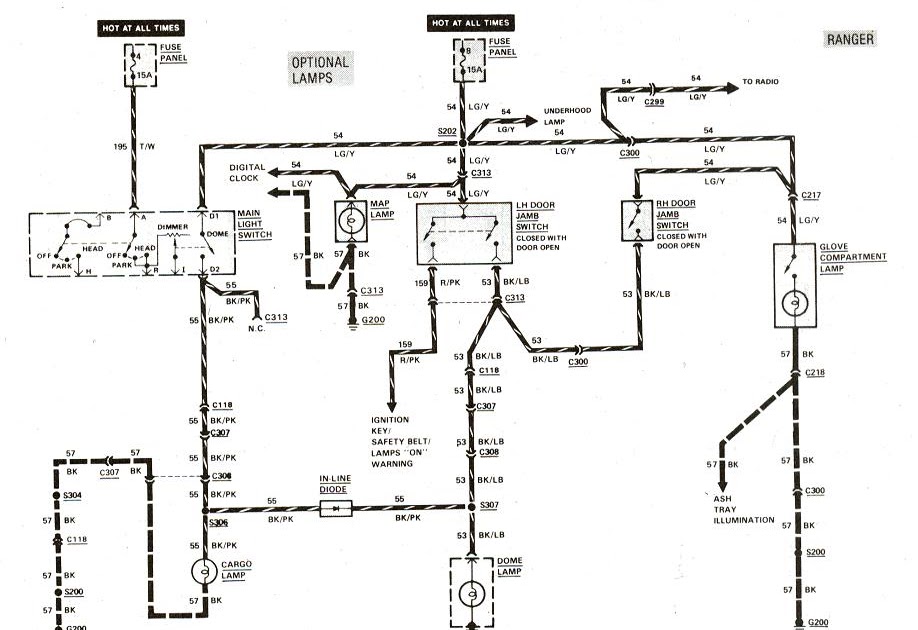 1988 Ford Ranger Light Wiring Diagram - Wiring Diagram Schema