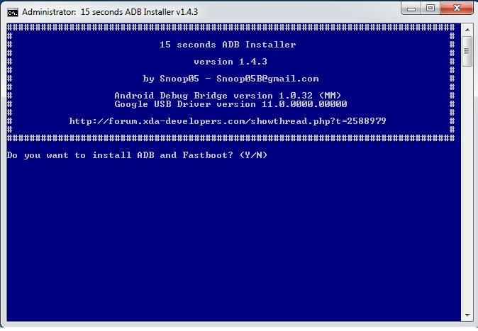 Download ADB Installer v1.4.3 Fastboot and Drivers