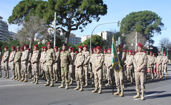 Los militares del Cuartel General de la OTAN en Bétera vuelven de Afganistán.