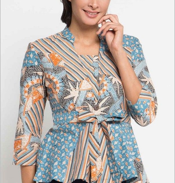 47+ Model Baju Batik Atasan Wanita Terbaru 2021 Trend, Info Penting!