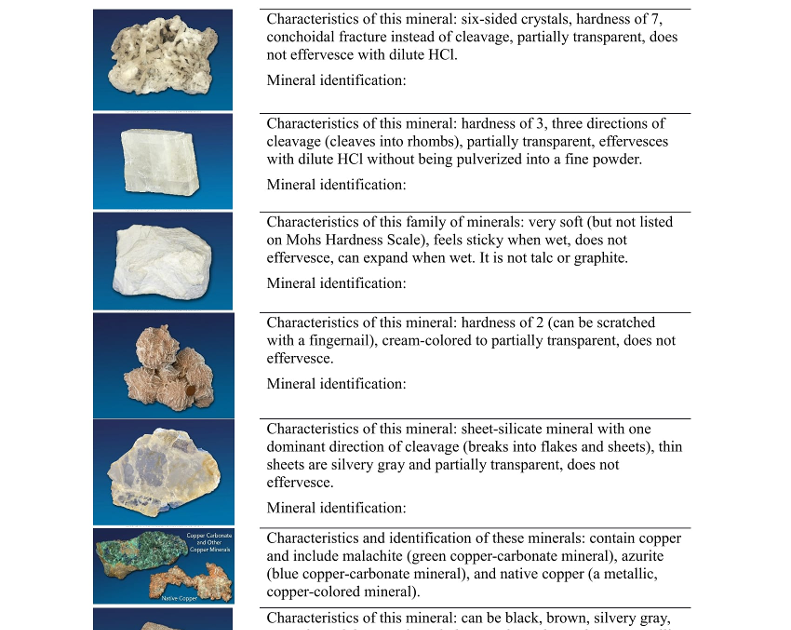 Mineral Identification Gizmo Answer Key - Https Msdelementary Net Wp