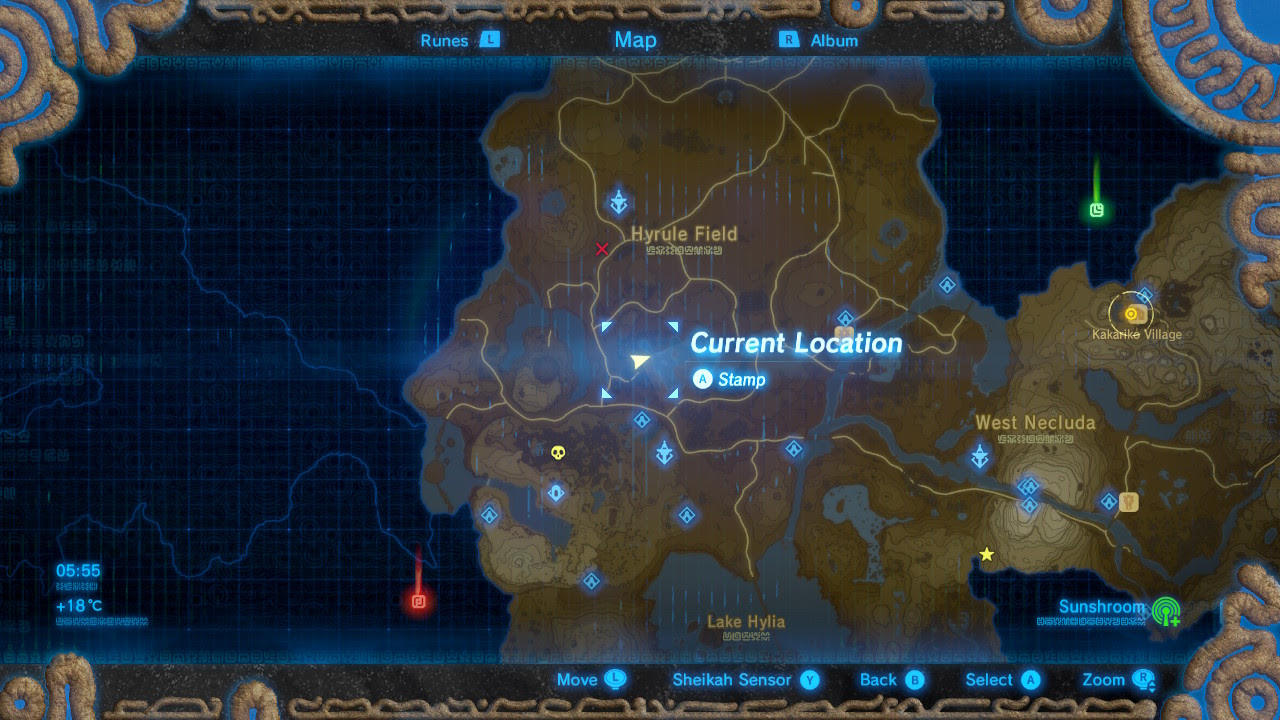 Breath Of The Wild Hyrule Castle Map Maping Resources