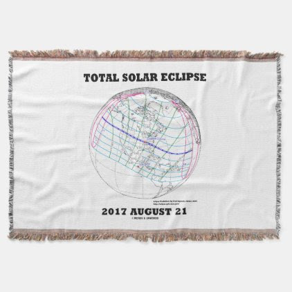 Total Solar Eclipse 2017 August 21 North America Throw