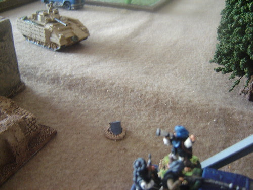 Warrior's advance stopped by IED near bridge